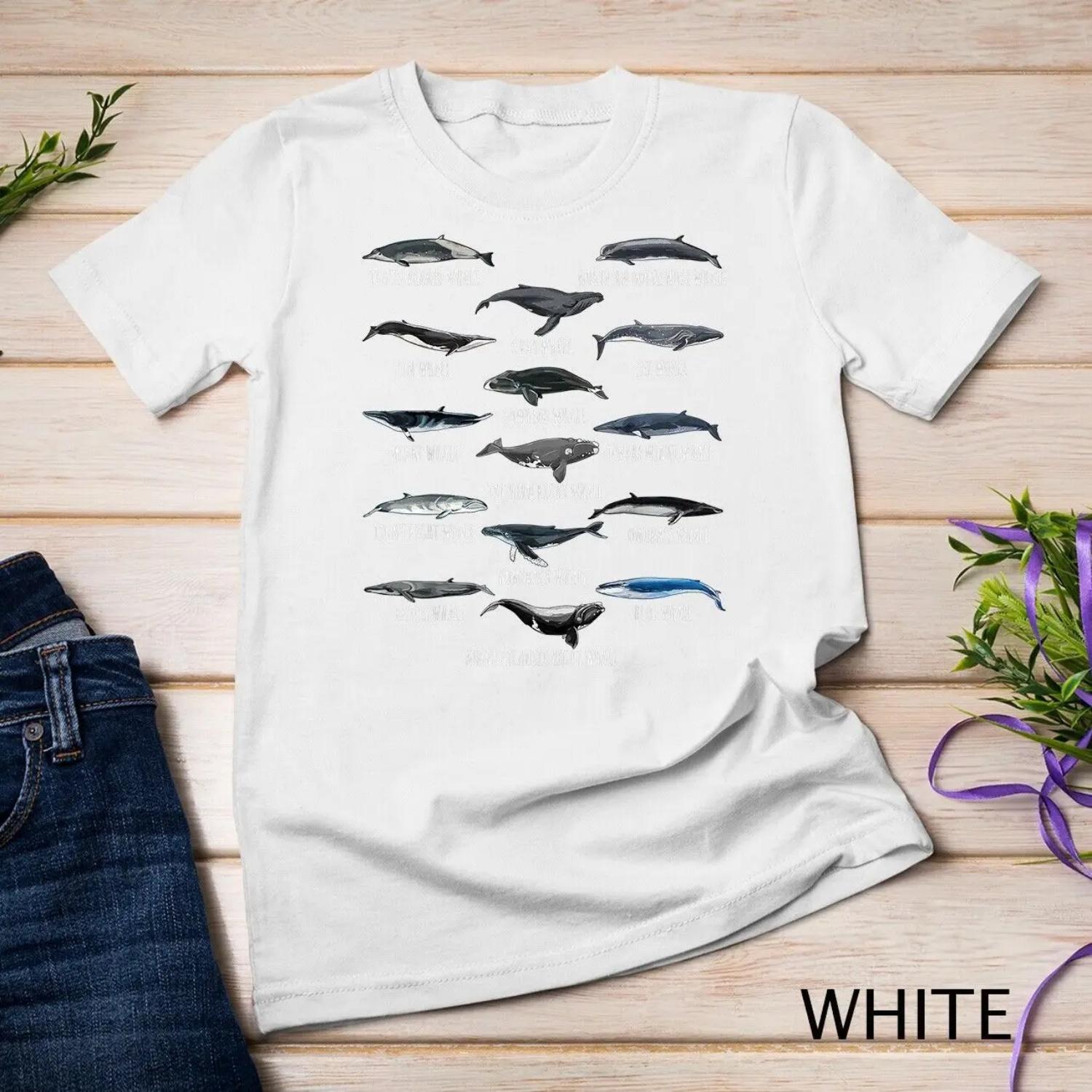 Different Whale Species Biology Types Of Whales T shirt S