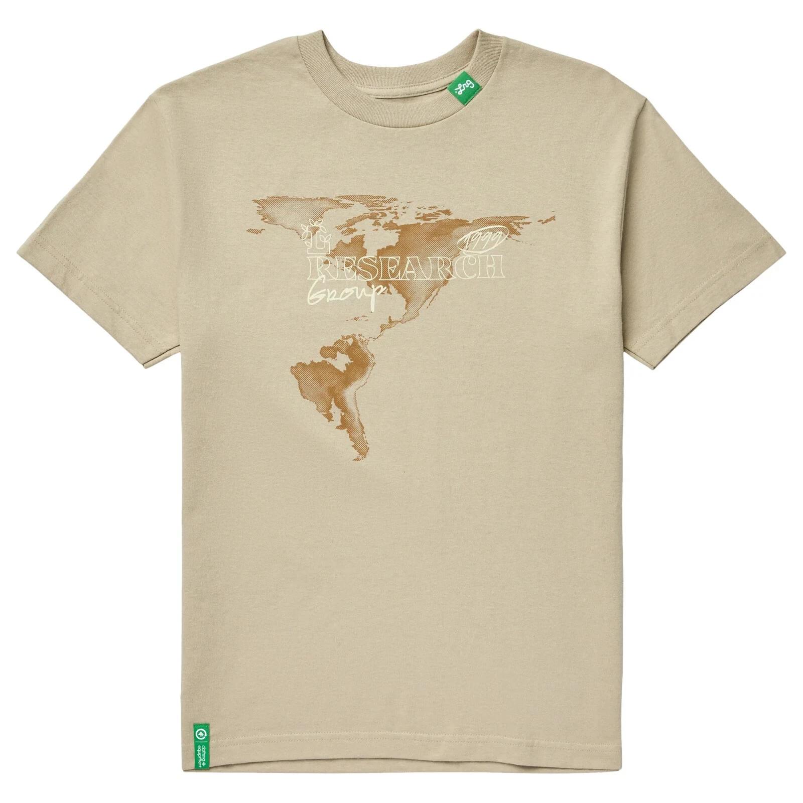 Lifted Research Group LRG Mens Research Respect Repeat Light Brown Shirt NWT S XL