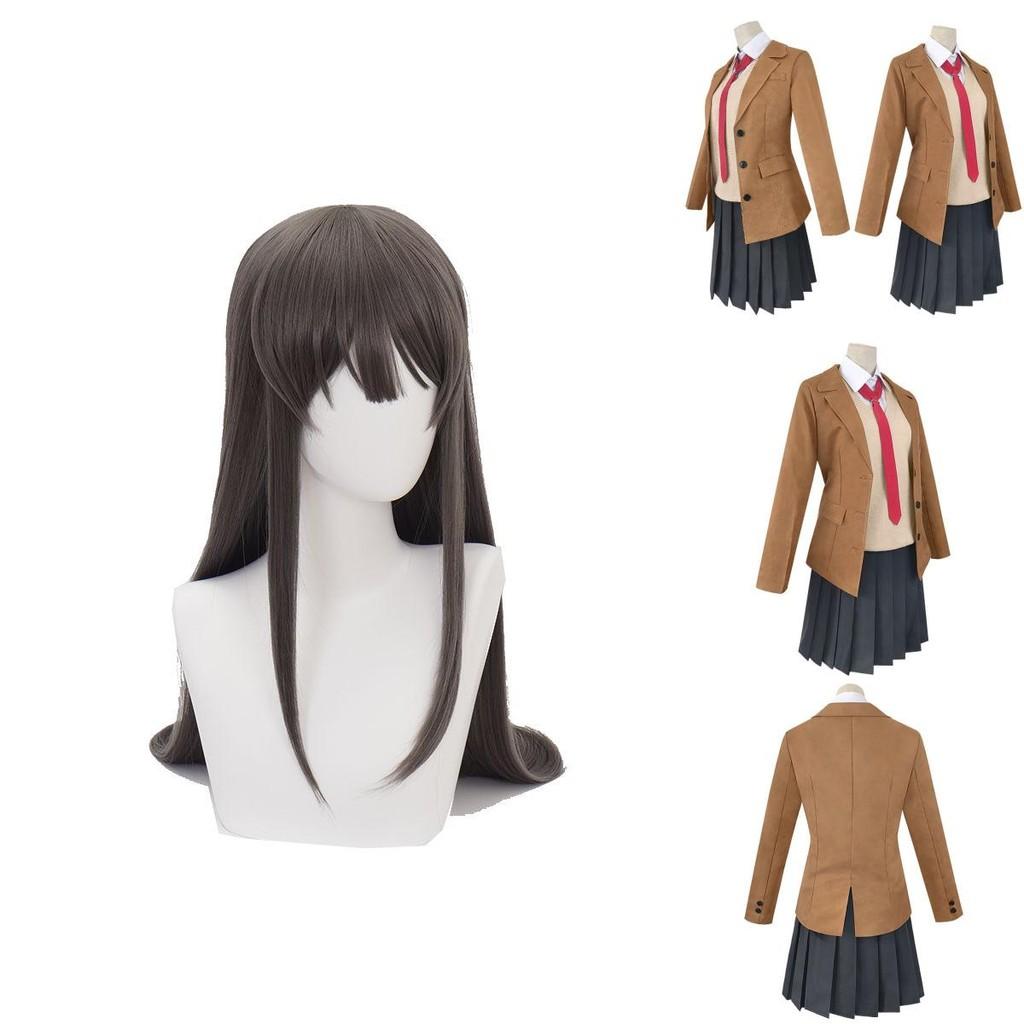 Premium Seishun Buta Yarou Wa Bunny Girl Sakurajima Mai Cosplay Costume Full Set Outfit For Captivating Parties And Events