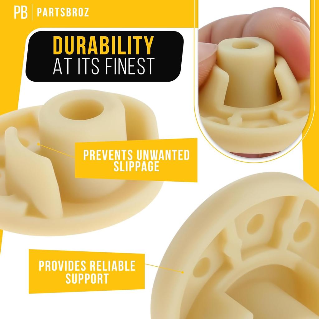 PartsBroz WP9709707 9709707 Rubber Foot Pads (5-Pack) - Compatible With Whirlpool KitchenAid Stand Mixer Blender - Replaces AP6013808 115792 1376946