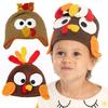 Children Turkey Hat Thanksgiving Kawaii Turkey Hat School Activity Cap Halloween