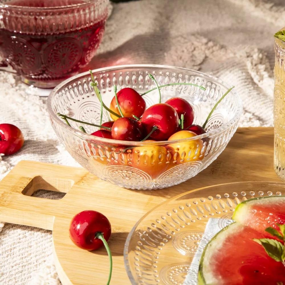 Altom Design Daisy Glass Salad Bowl 13 1 Pc