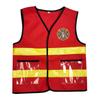 Kids Firefighter Cosplay Little Fireman Firemen Costume For Boy Child Halloween Carnival Party Red Fire Drill Costumes Hat Kit