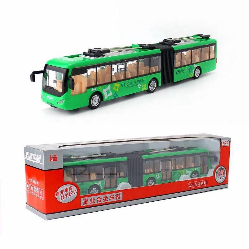 Bus Model Toy With Sound Light Features Design For Kids Play Collecting And