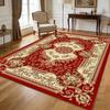 Red European Luxury Carpet Living Room Decoration Large Area Rugs Soft Antiskid Washable Floor Mats Bedroom Sofa Coffee Table