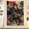 Vintage Anime AAttack On Titan Printed Large Wall Tapestry Indian Buddha Wall Decoration Witchcraft Bohemian Hippie Wall Art