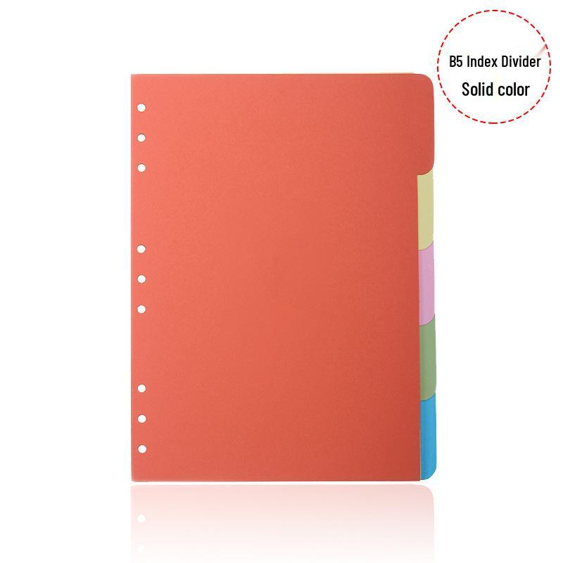 A5/A6 B5 Notebook Loose-Leaf Refills: 6-Hole & 9-Hole Color Paper Dividers for Planner Index