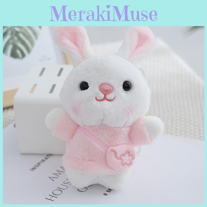 Plush Rabbit Doll Keychain With Soft Pp Cotton For Gifts And Collectors**