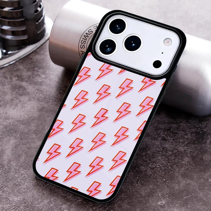 Lightning Polka Dots Star Cute Phone Case for iPhone 17 16 15 Pro Max Air 14 13 12 11 Plus Shockproof Capa Cover