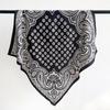 Korean Retro Old Money Wind Cashew Small Square Scarf Summer New Jacquard Silk Scarf Thin Hair Tie Headscarf Scarf
