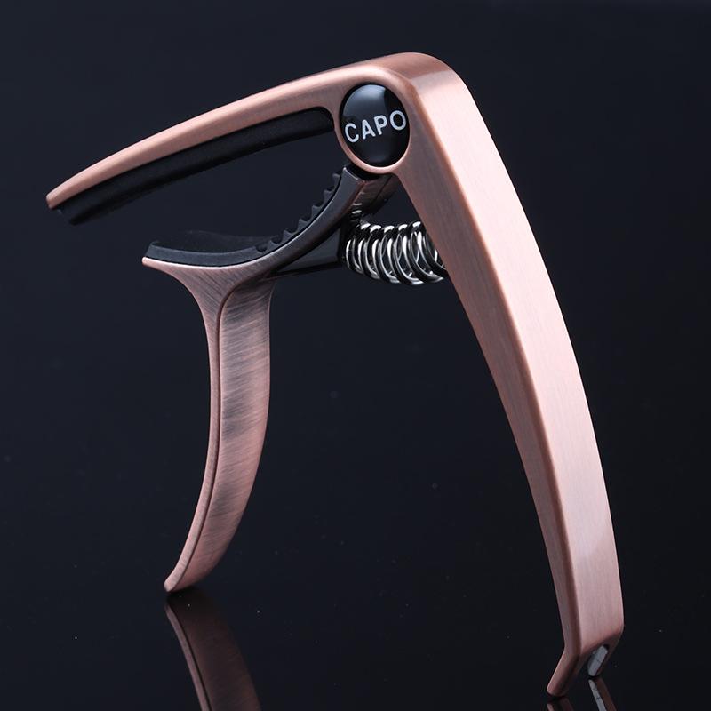Metal Guitar Capo Guitar Tuner Clamp Zinc Alloy Professional Key Trigger Capo for Acoustic Electric Guitar with Rubber Grip