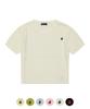 BHPOLOCLUB Women'S Scallop Pattern Round Short Sleeve Knit 4 Colors Tk103