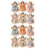 12pcs Wooden Christmas Tree Decor 2D Flat Girl-Shaped Pendant  Christmas Gift Giving