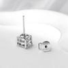 D Color Cushion Cut 1ct Certified Moissanite Stud Earrings for Women Luxury Classic Wedding Jewelry S925 Sterling Silver Earring