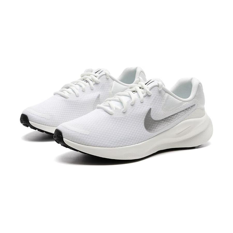 Nike REVOLUTION 7 White Metallic Silver Sneakers FB2208-101