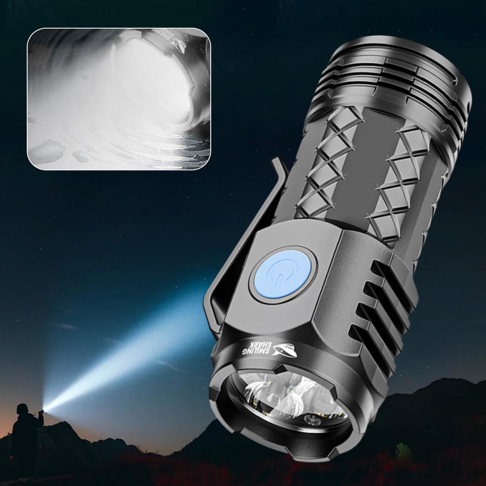 Flash Super Power Flashlight Flashlight Strong Light Rechargeable Super Bright Portable For Cycling Fishing Camping