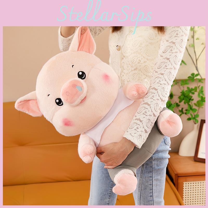 Adorable Plush Pig Toy Cute Stuffed Animal Pillow Soft And Cuddly Gift For Girls