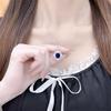 Elegant Sapphire & Tanzanite Pendant Necklace for Women - High-End Design & Versatile Clavicle Jewelry