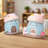 New Kid's Mushroom House Creative Piggy Bank, Large Medium Financial Storage Jar Office Desktop Cartoon Anti-drop Ornament