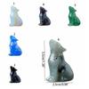 Carving Crystal Wolf Statue Natural Animal Ornament Feng Shui Ornament Crystal Little Wolf  Office