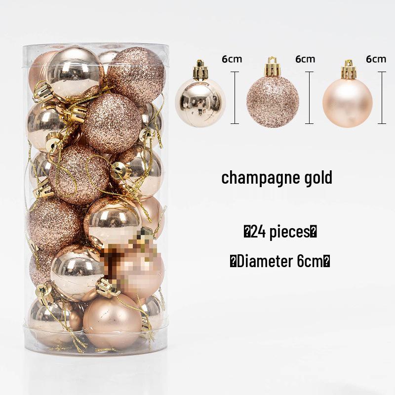 Christmas Tree Hanging Ball Ornaments - Electroplated & Colored Balls for Mall or Bar Ceiling Decoration, Large Bucket Set