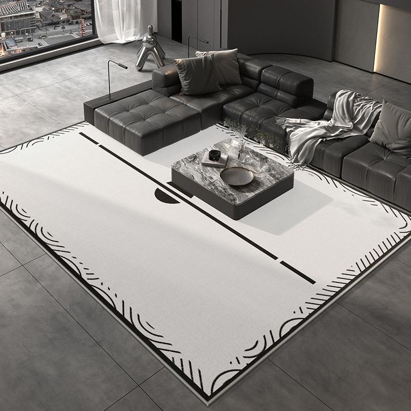 Minimalist Luxury Lint-free Carpet for Living Room Decoration Bedroom Office Easy Clean Rug Large Area Antiskid Soft Floor Mats