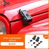 2X Aluminum Alloy Lockable Hood Catch Latch Buckle For Jeep Wrangler JK JL JT