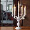 6 Pcs Reusable LED Taper Candles Smokeless Candle Lights Elegant Taper Candles  Wedding Centerpieces