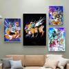1PC Classic Anime S-Saint S-seiya  Poster Self-adhesive Art Waterproof Paper Sticker Coffee House Bar Room Wall Decor