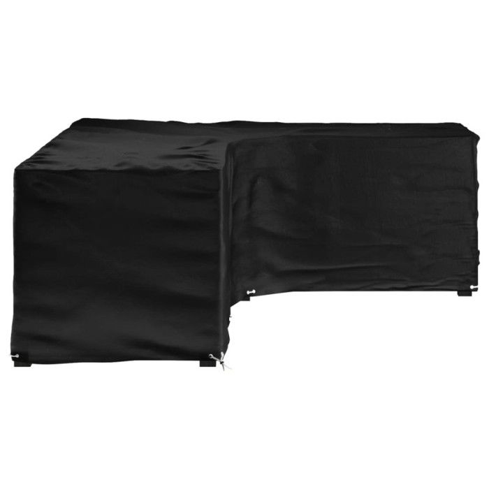 VidaXL Housse de salon de jardin en forme de L 18 œillets 285x220x80cm 319324
