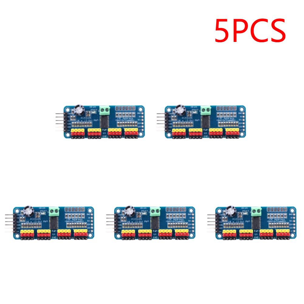 1/3/5PCS PCA9685 Robot Controller IIC Interface 16 Channel 12-Bit PWM Servo Motor Driver Board for Arduino Robot Raspberry Pi