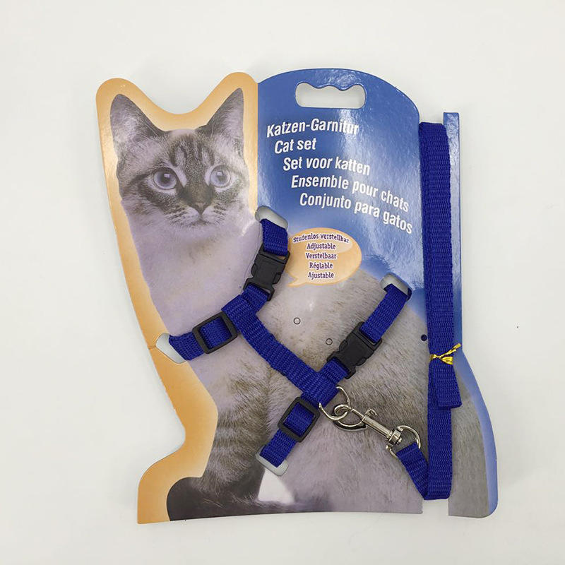For Going Out Is Firm and Safe Paper Jam Chest and Back Pet Supplies New Cat Leash I Shaped Special Dog Leash