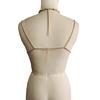 Eye Catching Halter Neck Beaded Crop Top Body Chain Trendy Beachwear for Women Seeking Unique and Fashionable Looks