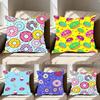 Cute Donuts Pillow Case Cushion Cover Soft Cute Throw Pillow Case For Car Sofa Pillowcase Polyester With Zipper