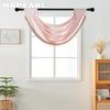 1PC NAPEARL European Luxury Solid Color Lace Trimmed Curtain Head for Small Window Decor 70x42cm