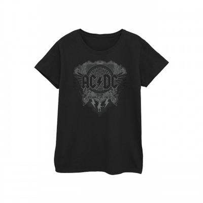 Womens/Ladies Black Ice Cotton T-Shirt