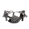 Diamant-Tanzschuhe mit hohem Absatz, glänzend, für lateinamerikanischen Tango, Walzer, elegante Tanzschuhe für Damen