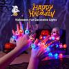 5 stk Halloween LED Lysende Fingerringe Assorterede Spooky Designs Til Halloween Fest Knep Eller Slik Børne Favor