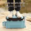 Multifunctional Large Capacity Fishing Gear Storage Box with Rod Holder