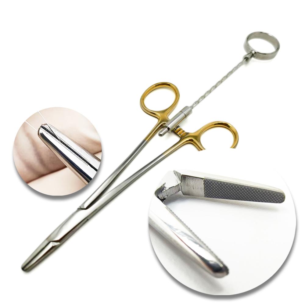 

High Quality Corwin Hegar TC Wire Twisting Forceps Half Gold Operating Forceps Made Stainless Steel Surgery Instruments 1 piece