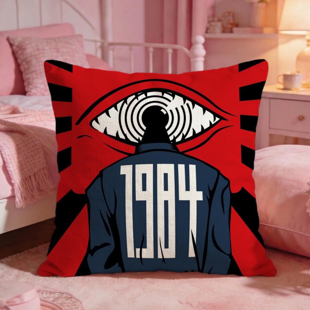Nineteen FightyFour Cushion Cover Premium Comfort Reversible Pillow Cove Two In One Design For Any Room Car Interior