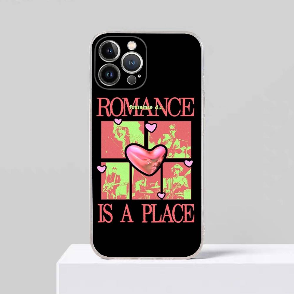 

Band F-Fontaines DC Romance Phone Case for iPhone 17 16 15 14 13 12 11 Pro Max Plus Soft Cover Personalized DIY iPhone 16 plus