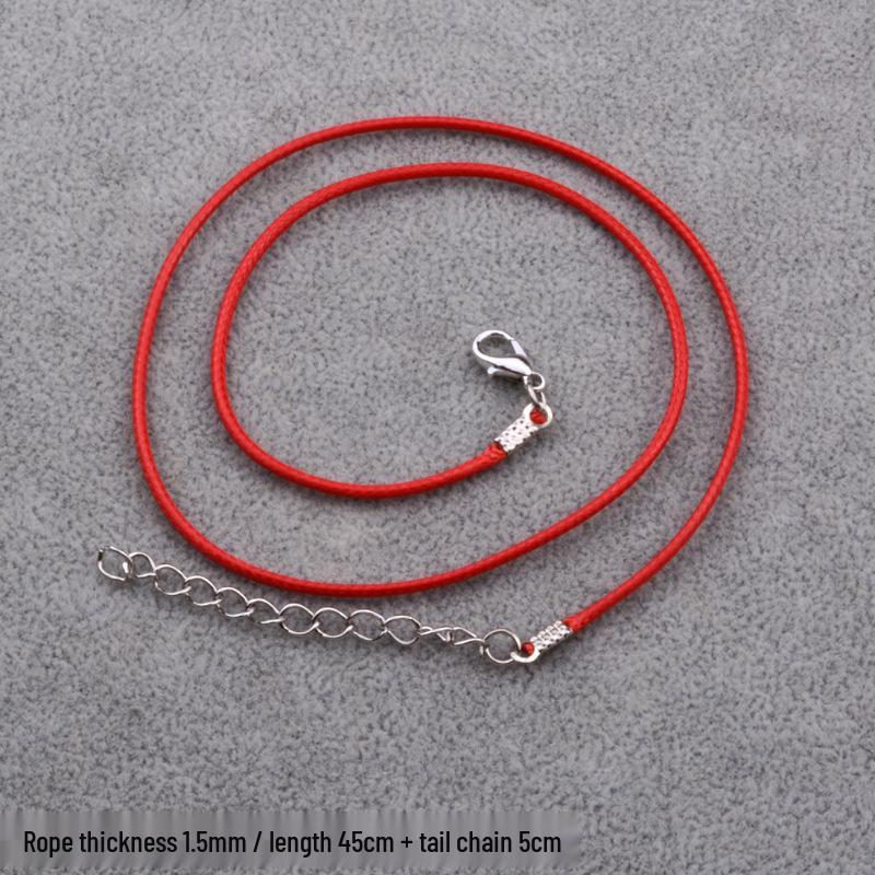Leather Cord Black Necklace DIY Pendant, 2.0mm Thick Wax Rope Necklace Accessories
