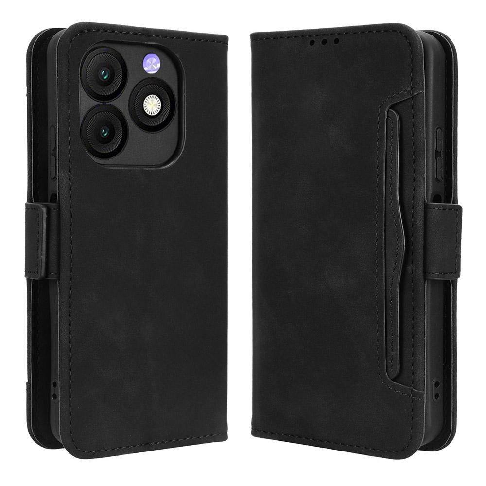 For itel Zeno 10 4G Leather Case Phone Wallet Cover with Multiple Card Slots