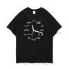 Men's T-shirt 100% Cotton Casual Funny Math Clock Print Summer Loose O-neck T Shirt for Men Short Sleeve T-shirt Male Tops