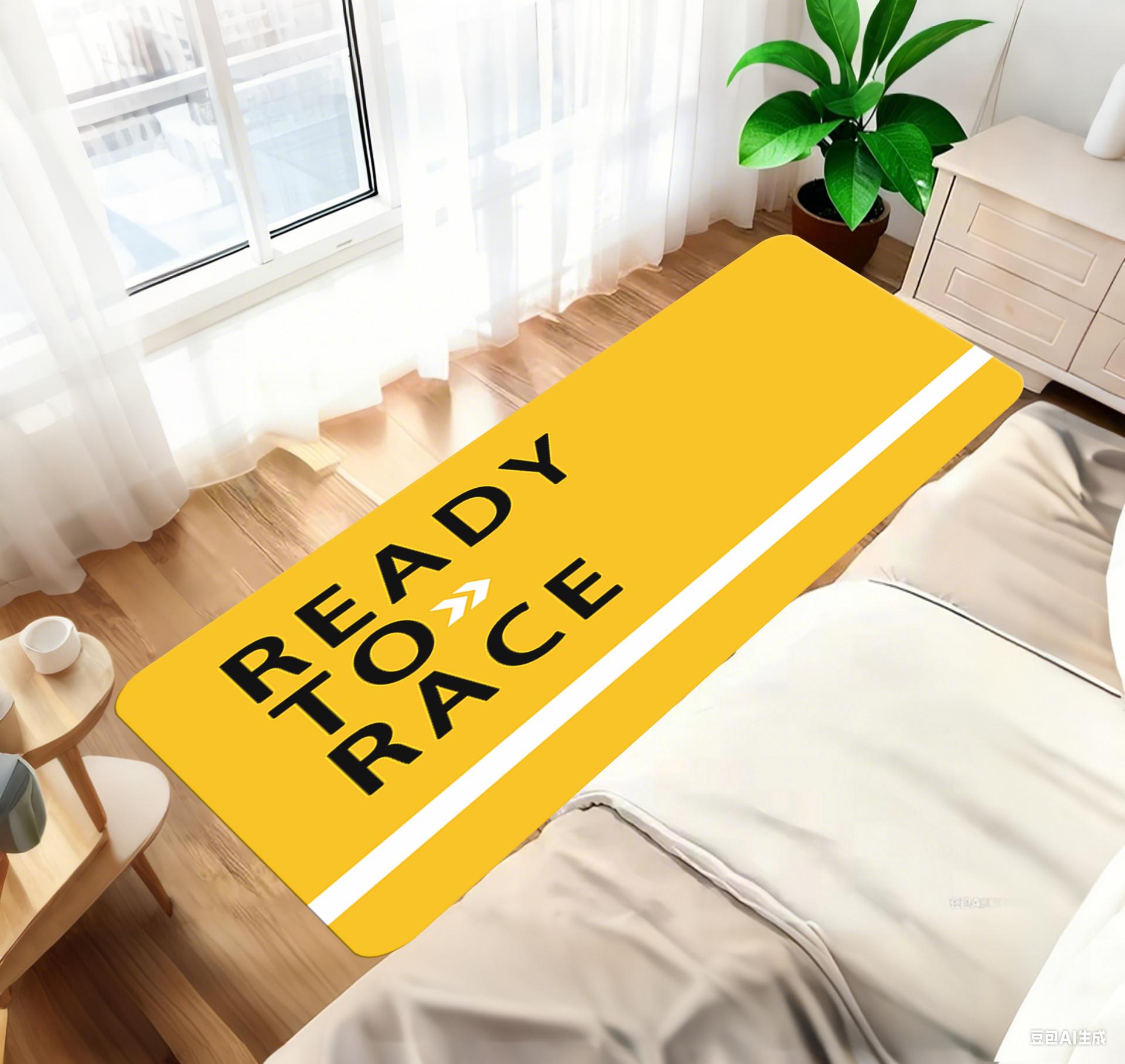 

Ready To Race Motorcycle Carpet Garage Mat Racing Cool Moto Display Motorcycle Display Mat Hallway Anti-Slip Home Decoration 40cmx60cm