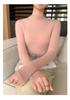 Women's Seamless Cashmere Slim-Fit Knitted Sweater - Half-High Collar Base Layer, 2025 Collection