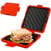 Compact Sandwich Toaster Waffle Maker & Microwave Oven Tray - 420g Breakfast Machine