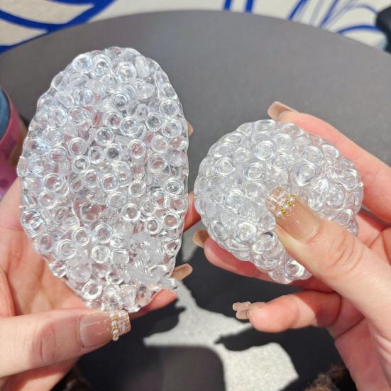 Bead Filled Crunchy Stress Ball Anxiety Relief Shapeable Squeeze Ball Sensory Toy Portable Travel Moldable Ball Pinch Fidget Toy