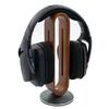 Stylish bamboo headphone stand for those who want to pay attention to their interior Scandinavian-style (brown) design.